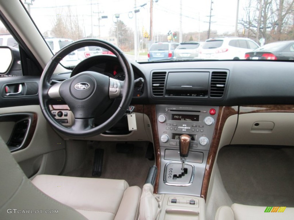 2008 Legacy 2.5i Limited Sedan - Newport Blue Pearl / Warm Ivory photo #16