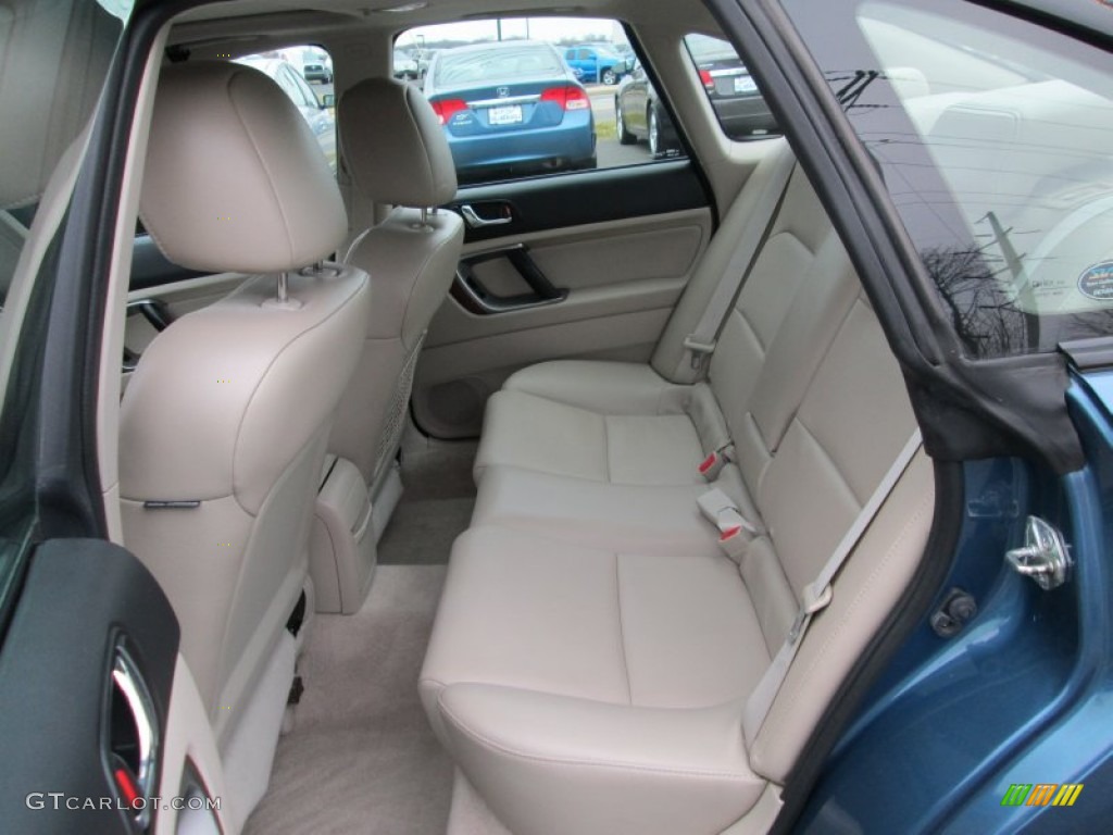 2008 Legacy 2.5i Limited Sedan - Newport Blue Pearl / Warm Ivory photo #21