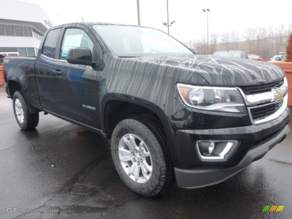 Black 2015 Chevrolet Colorado LT Extended Cab 4WD Exterior Photo #99938052