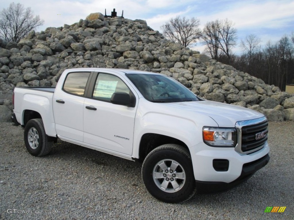 2015 Canyon Crew Cab - Summit White / Jet Black/Dark Ash photo #1