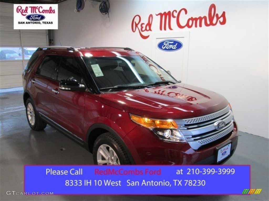 2015 Explorer XLT - Ruby Red / Charcoal Black photo #1