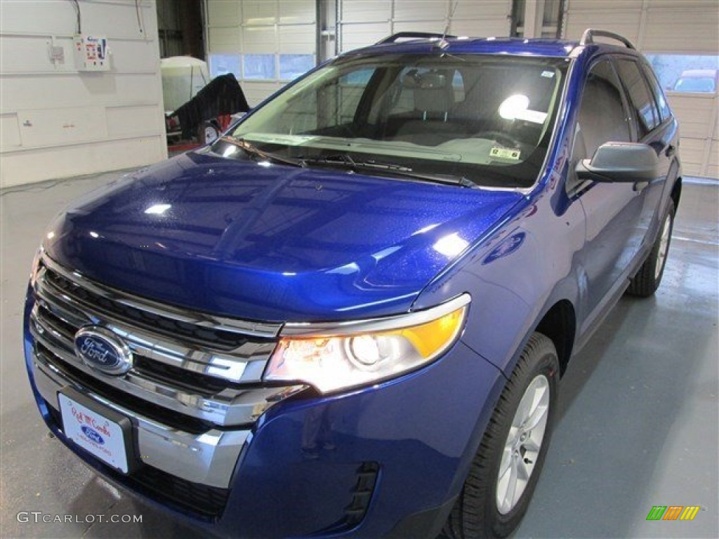 2014 Edge SE - Deep Impact Blue / Medium Light Stone photo #3