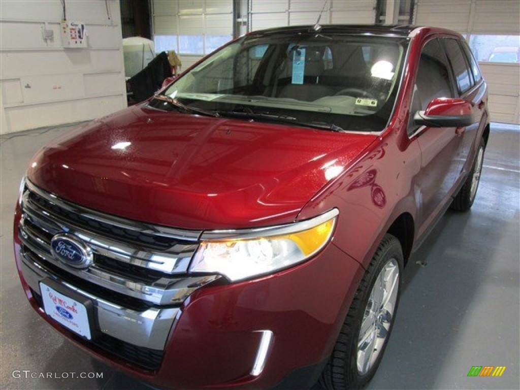 2014 Edge Limited - Ruby Red / Medium Light Stone photo #3