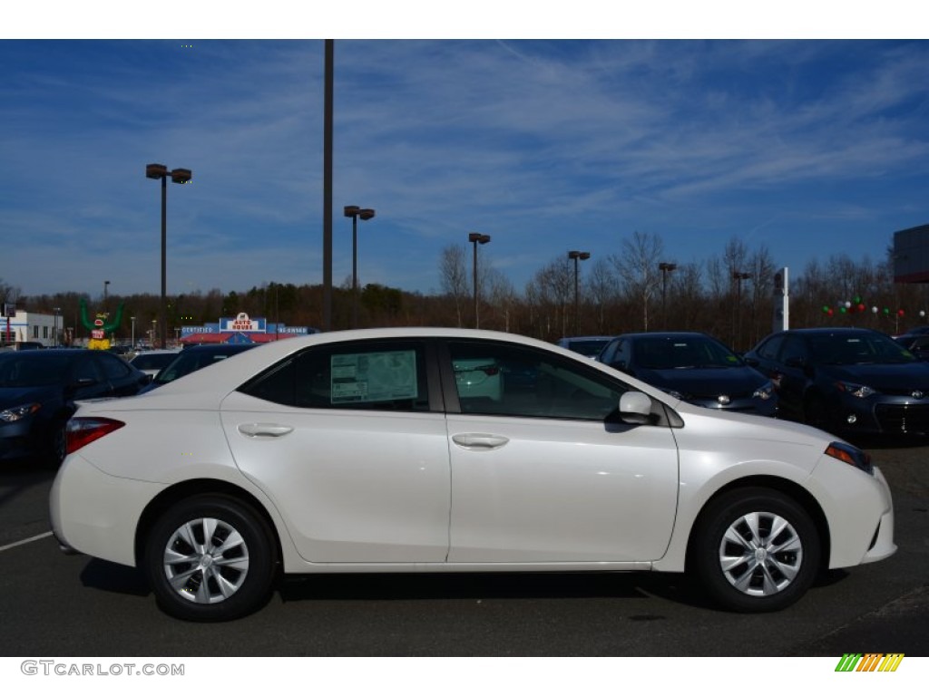 2015 Corolla LE Eco - Blizzard Pearl / Ash photo #2