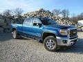 2015 Stone Blue Metallic GMC Sierra 3500HD SLT Crew Cab 4x4  photo #1