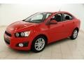 Victory Red 2012 Chevrolet Sonic LT Sedan Exterior