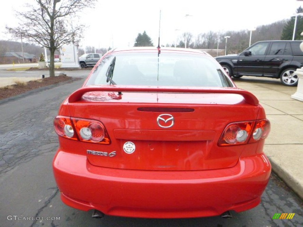 2005 MAZDA6 i Sport Hatchback - Volcanic Red / Black photo #4