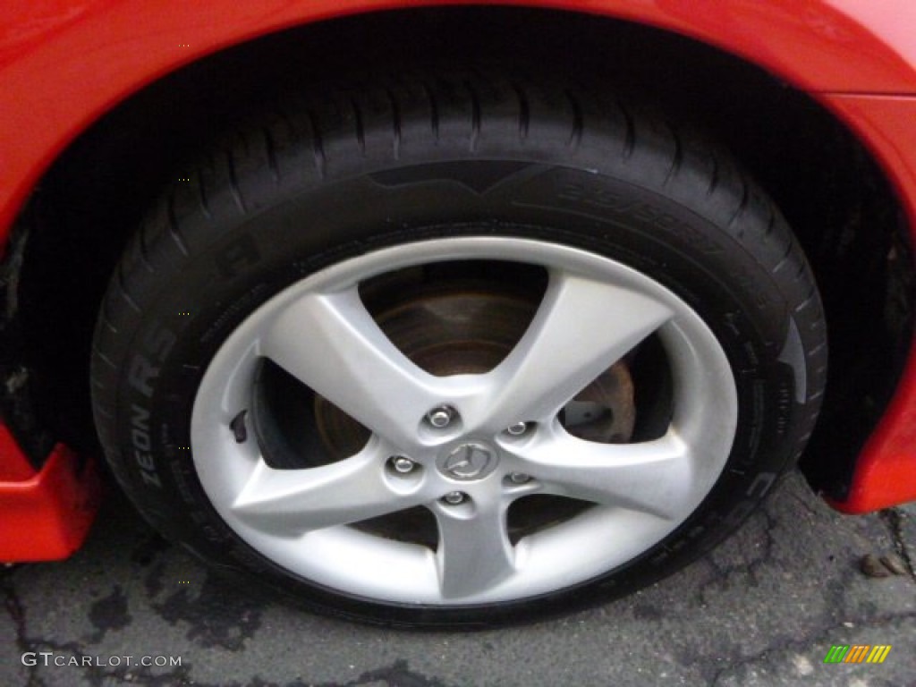 2005 MAZDA6 i Sport Hatchback - Volcanic Red / Black photo #9