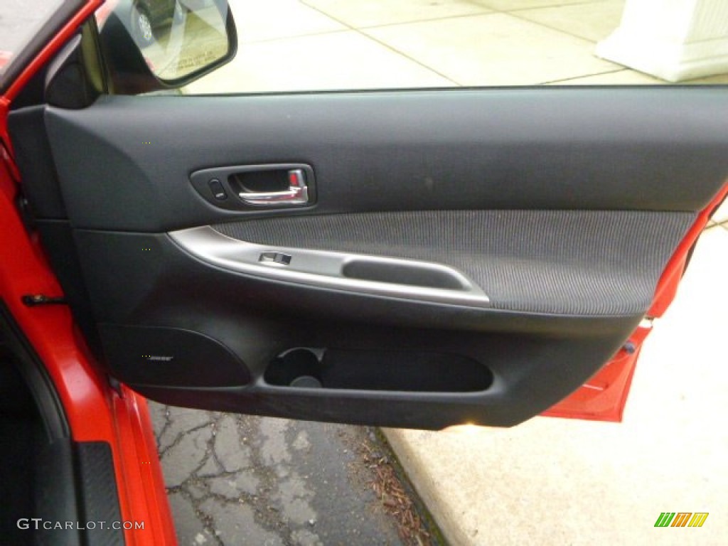 2005 MAZDA6 i Sport Hatchback - Volcanic Red / Black photo #10