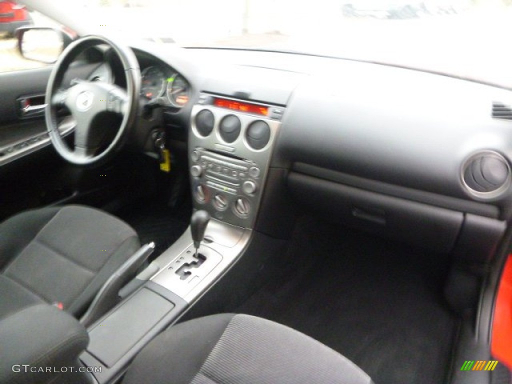 2005 MAZDA6 i Sport Hatchback - Volcanic Red / Black photo #12