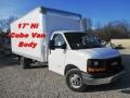 Front 3/4 View of 2015 Savana Cutaway 4500 Commercial Moving Truck