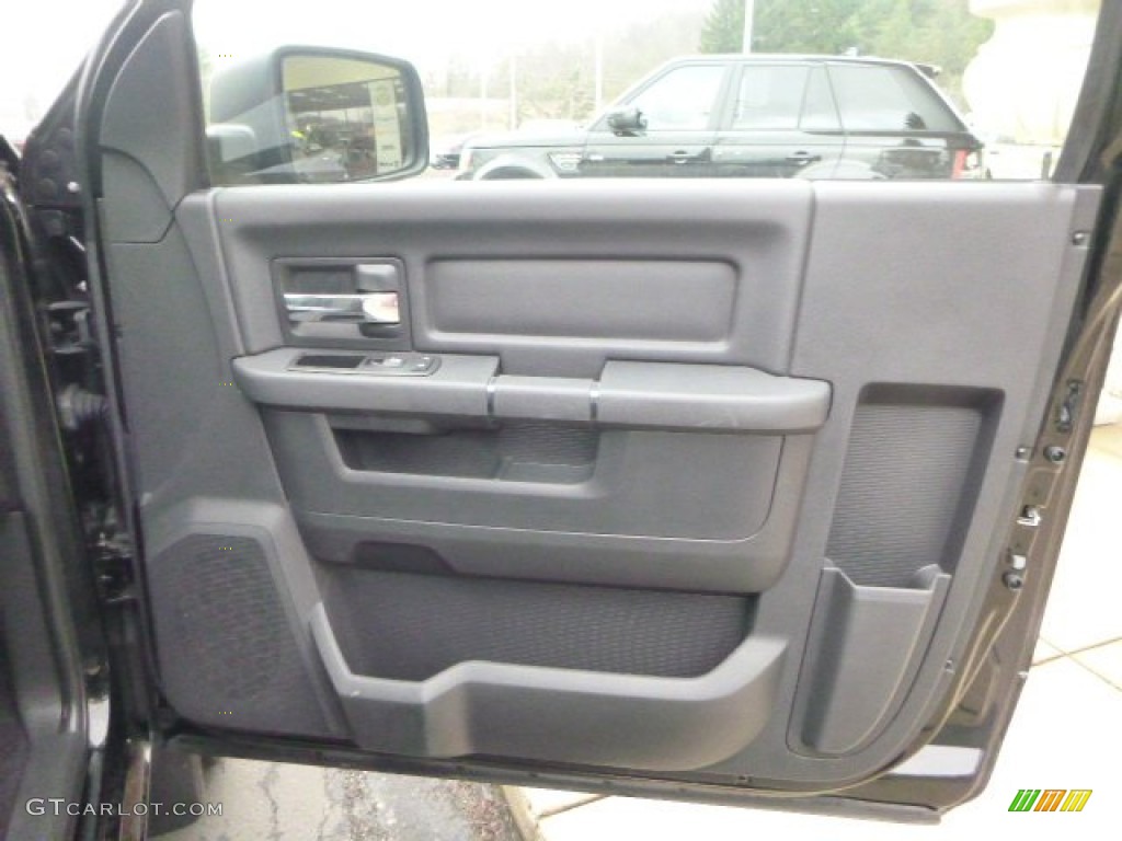 2012 Ram 1500 ST Regular Cab 4x4 - Black / Dark Slate Gray/Medium Graystone photo #12