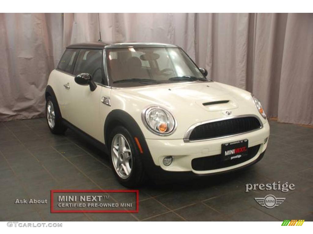 2007 Cooper S Hardtop - Pepper White / Carbon Black/Black photo #7