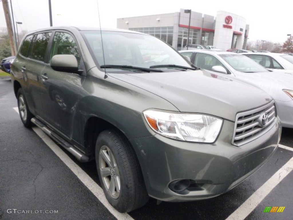 2008 Highlander 4WD - Cypress Green Pearl / Ash Gray photo #1