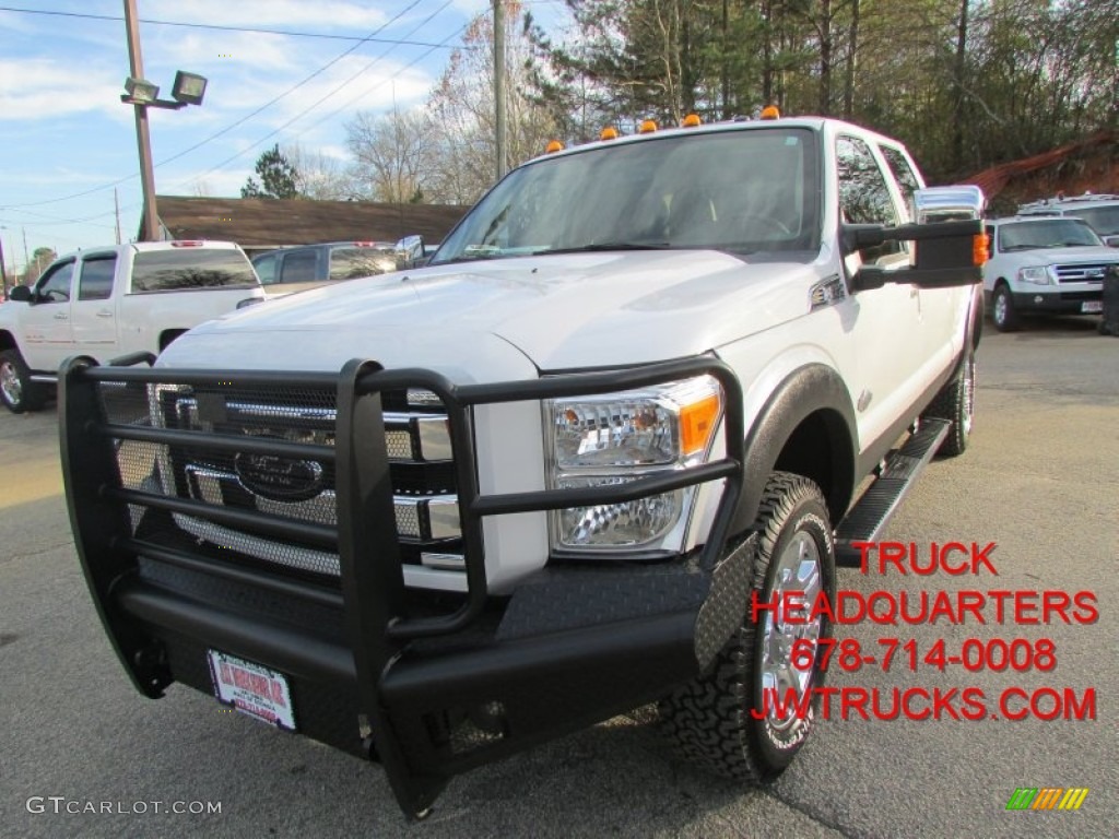 Oxford White Ford F350 Super Duty