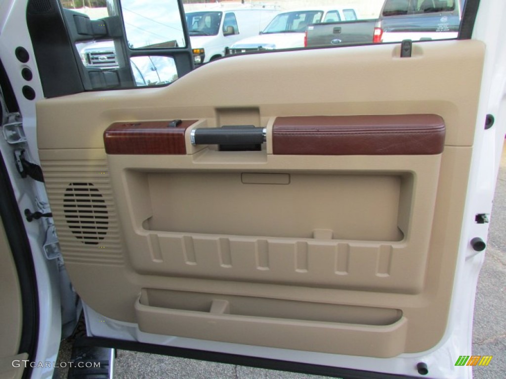 2012 F350 Super Duty King Ranch Crew Cab 4x4 - Oxford White / Chaparral Leather photo #15