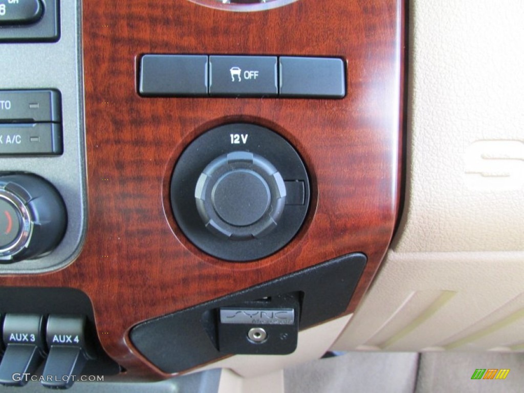 2012 F350 Super Duty King Ranch Crew Cab 4x4 - Oxford White / Chaparral Leather photo #25