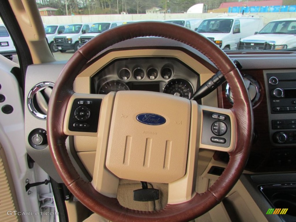 2012 F350 Super Duty King Ranch Crew Cab 4x4 - Oxford White / Chaparral Leather photo #29