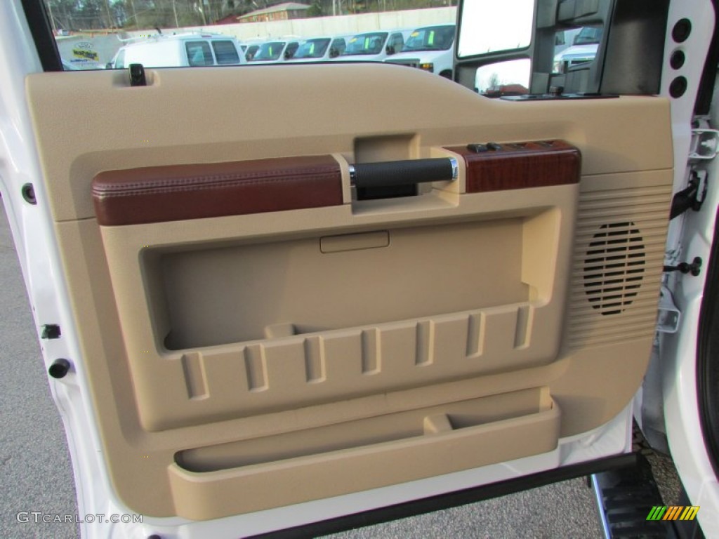 2012 F350 Super Duty King Ranch Crew Cab 4x4 - Oxford White / Chaparral Leather photo #36
