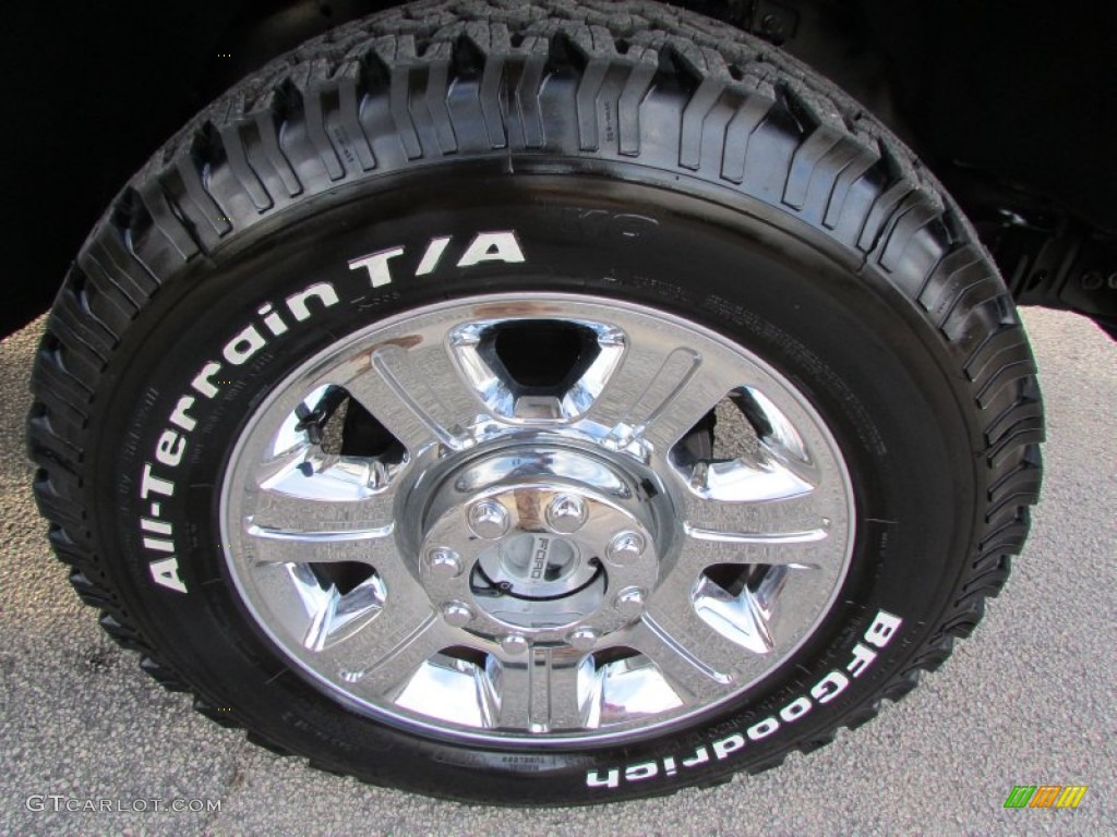 2012 F350 Super Duty King Ranch Crew Cab 4x4 - Oxford White / Chaparral Leather photo #53
