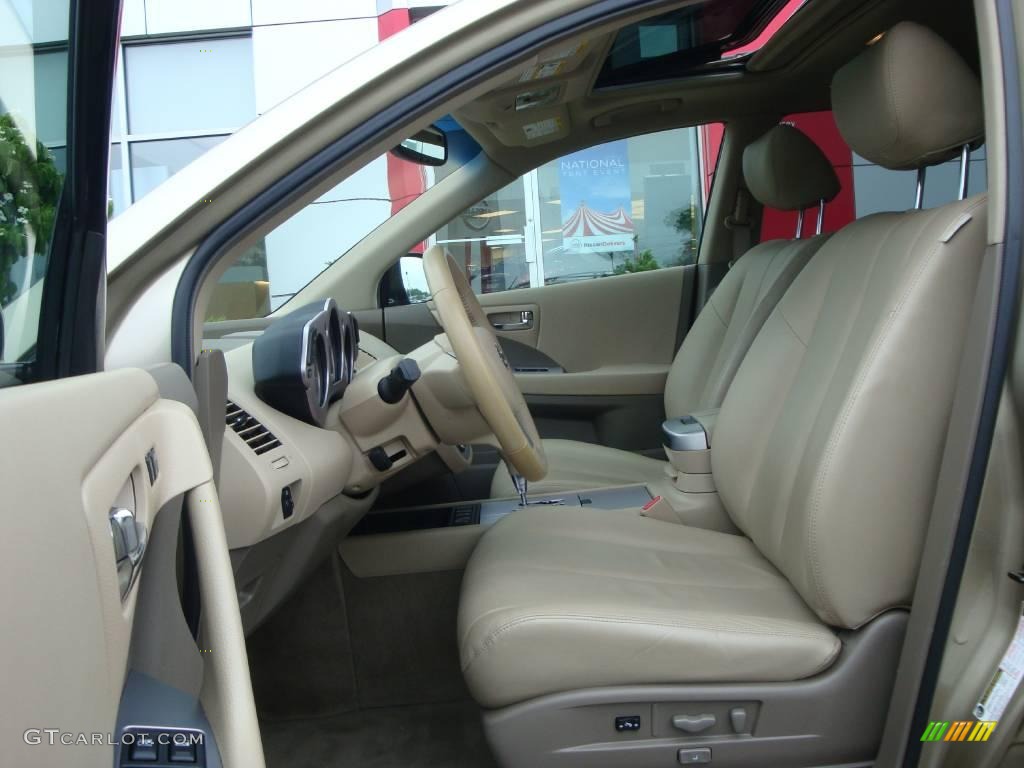 2006 Murano SL AWD - Chardonnay Metallic / Cafe Latte photo #20