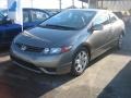 2006 Galaxy Gray Metallic Honda Civic LX Coupe  photo #1