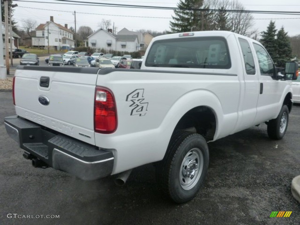 2015 F250 Super Duty XL Super Cab 4x4 - Oxford White / Steel photo #6