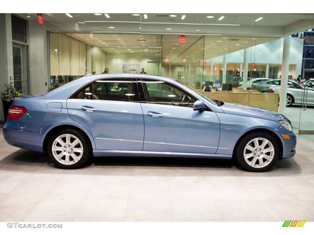 Quartz Blue Metallic 2012 Mercedes-Benz E 350 4Matic Sedan Exterior Photo #99951747