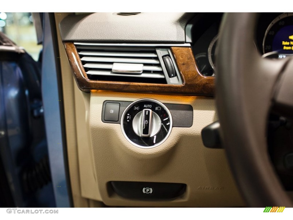 2012 E 350 4Matic Sedan - Quartz Blue Metallic / Almond/Mocha photo #24