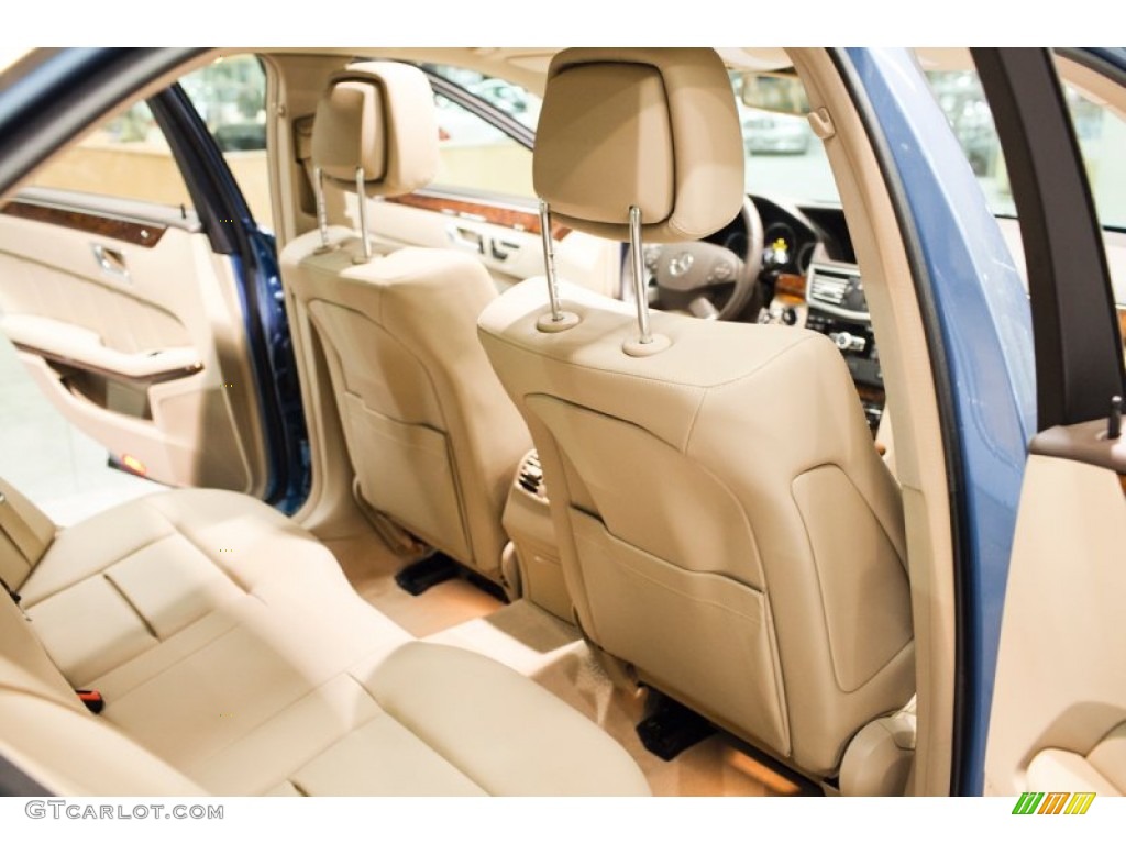 2012 E 350 4Matic Sedan - Quartz Blue Metallic / Almond/Mocha photo #37
