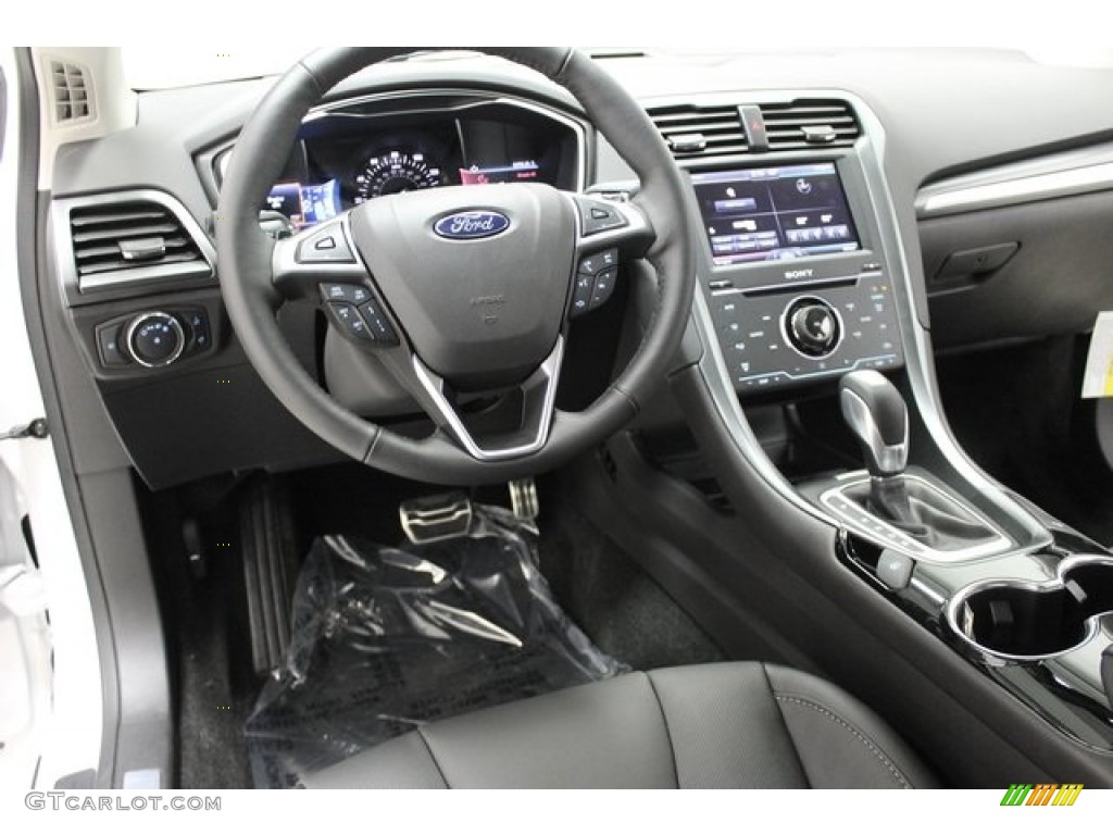 2015 Fusion Titanium AWD - White Platinum Metallic / Charcoal Black photo #8