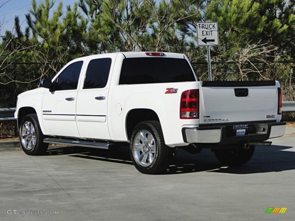 2012 Sierra 1500 SLE Crew Cab - Summit White / Ebony photo #39