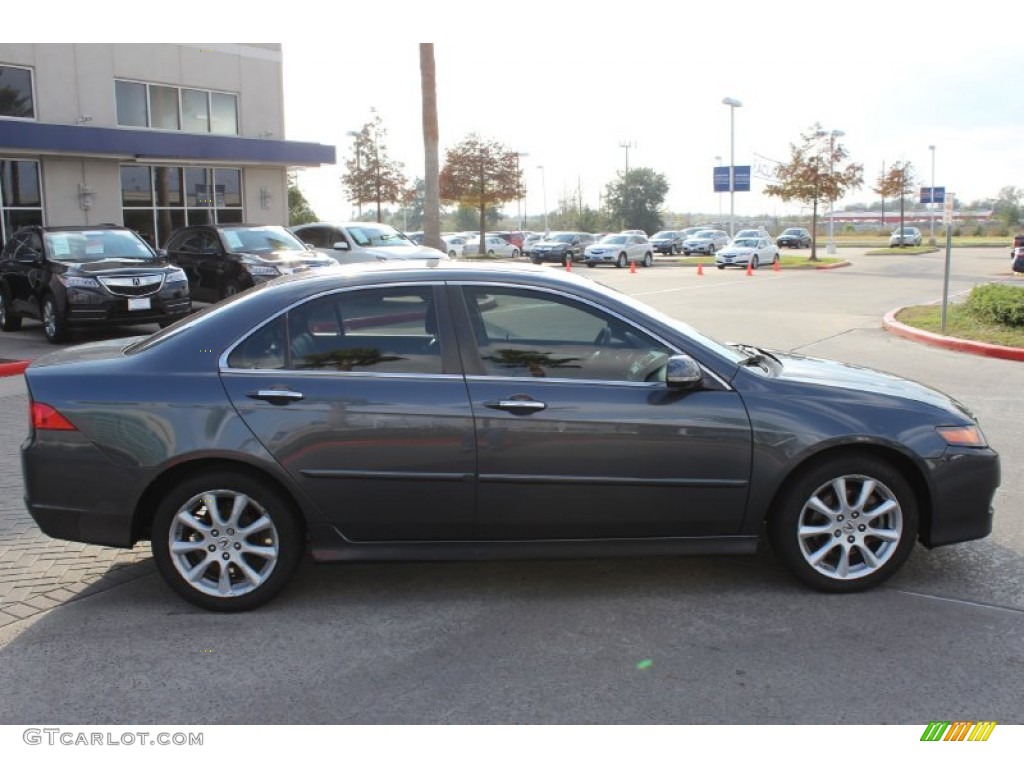 Carbon Gray Pearl 2007 Acura TSX Sedan Exterior Photo #99955878