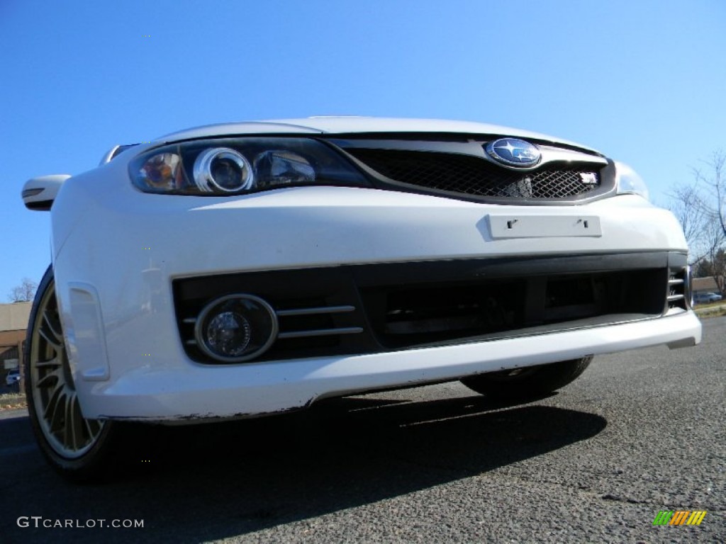 2008 Impreza WRX STi - Aspen White / Carbon Black/Graphite Gray Alcantara photo #2