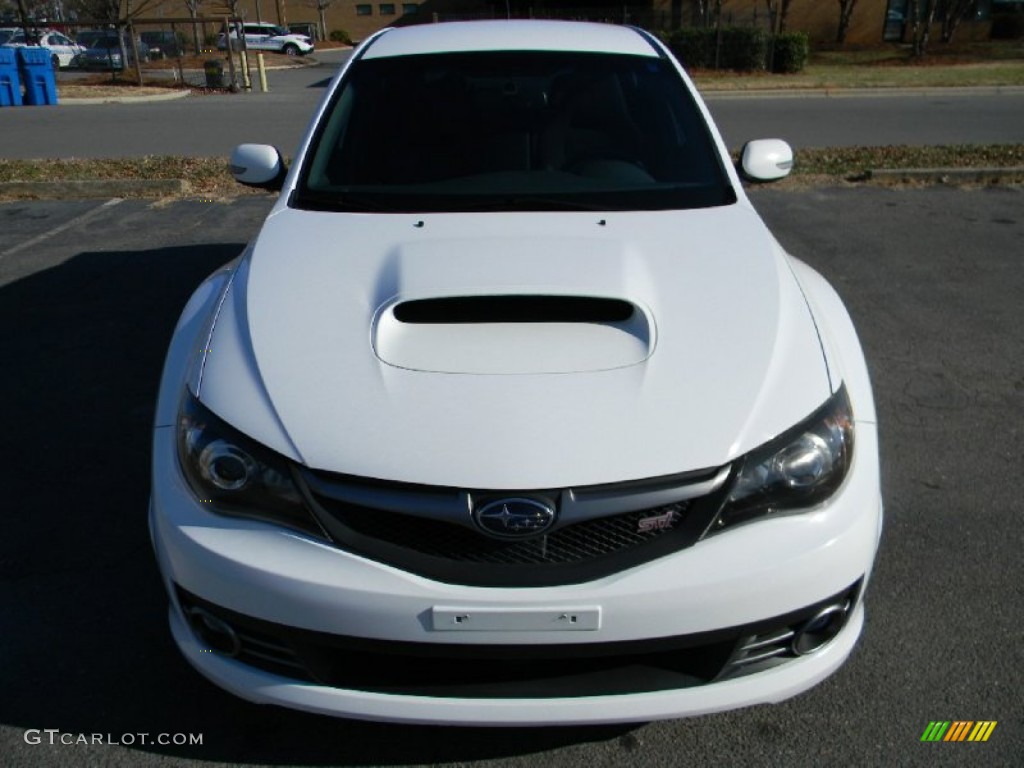 2008 Impreza WRX STi - Aspen White / Carbon Black/Graphite Gray Alcantara photo #5