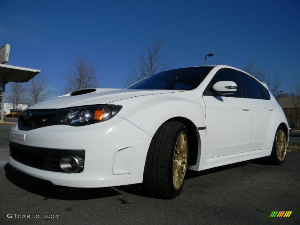 2008 Impreza WRX STi - Aspen White / Carbon Black/Graphite Gray Alcantara photo #6