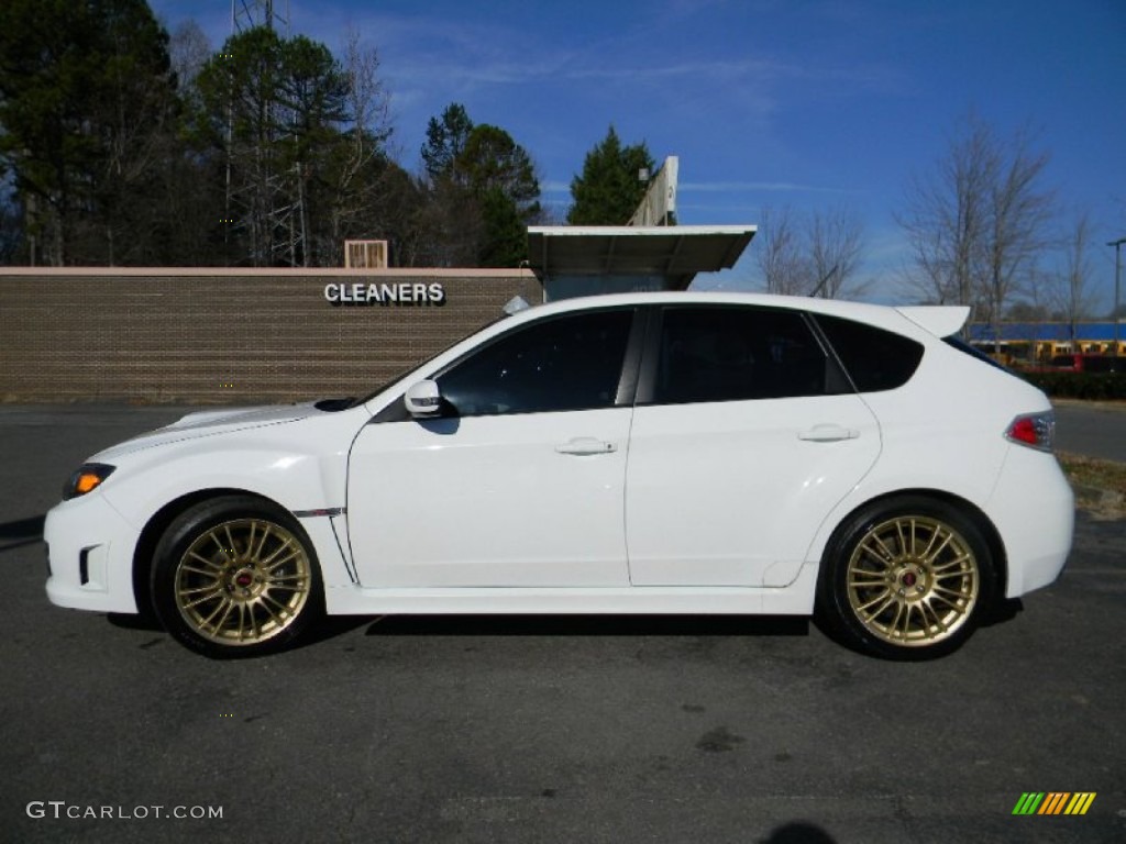 2008 Impreza WRX STi - Aspen White / Carbon Black/Graphite Gray Alcantara photo #7