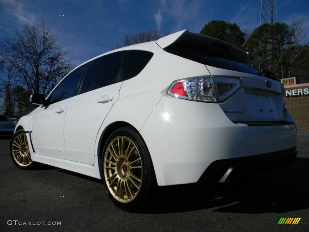 2008 Impreza WRX STi - Aspen White / Carbon Black/Graphite Gray Alcantara photo #8