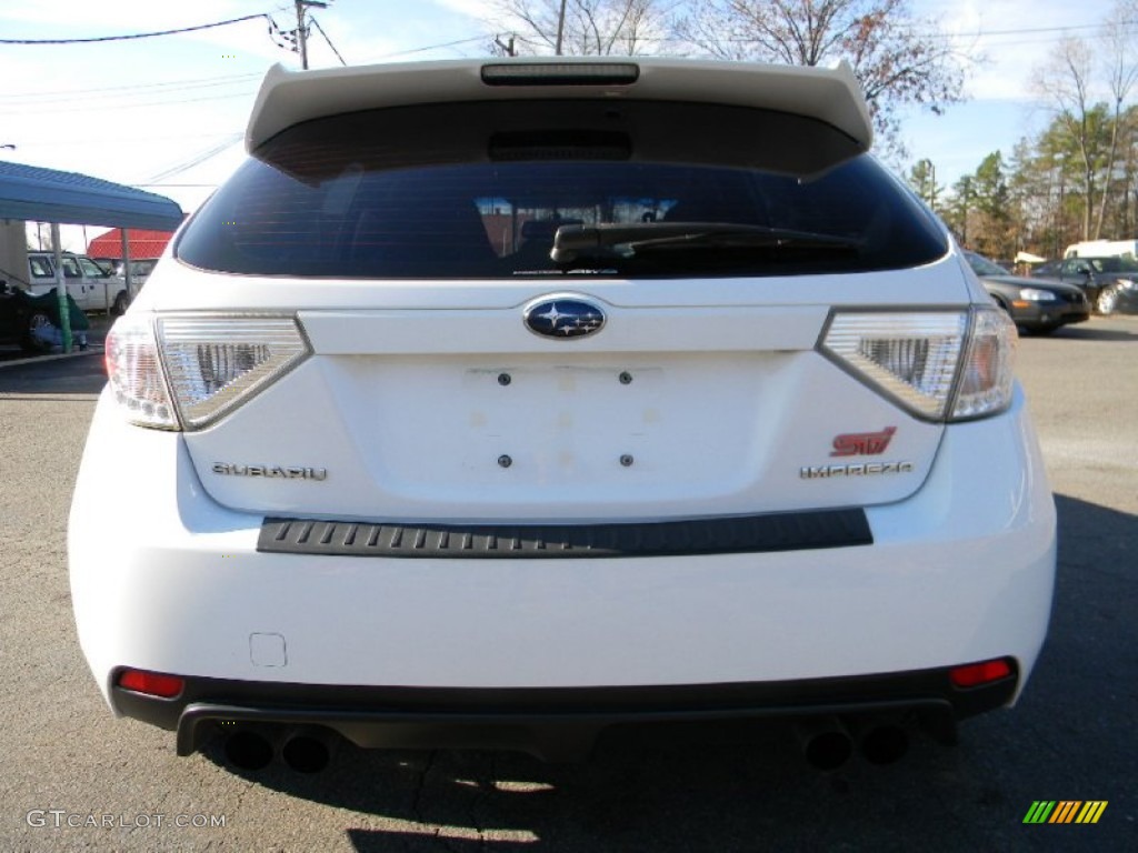 2008 Impreza WRX STi - Aspen White / Carbon Black/Graphite Gray Alcantara photo #9