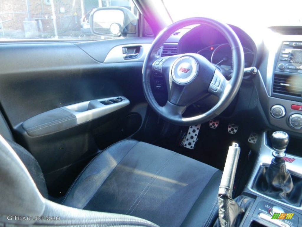 2008 Impreza WRX STi - Aspen White / Carbon Black/Graphite Gray Alcantara photo #12