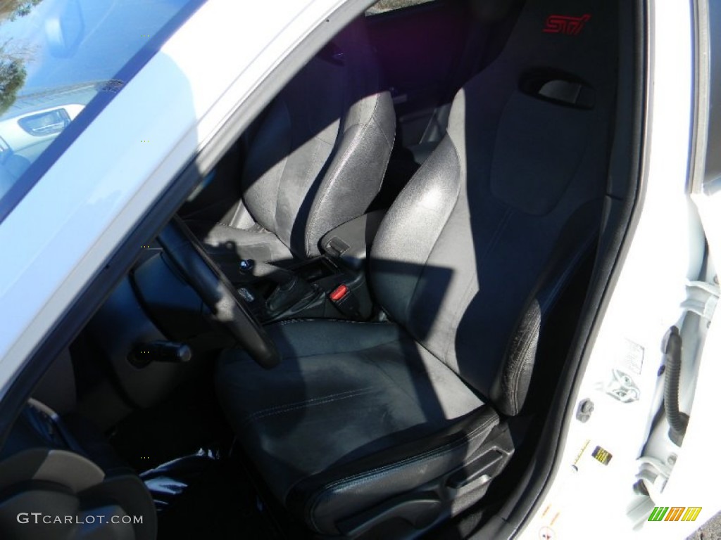 2008 Impreza WRX STi - Aspen White / Carbon Black/Graphite Gray Alcantara photo #18