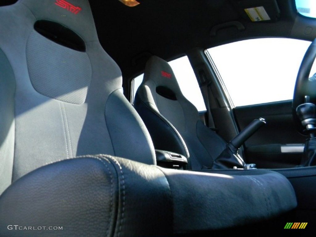 2008 Impreza WRX STi - Aspen White / Carbon Black/Graphite Gray Alcantara photo #23