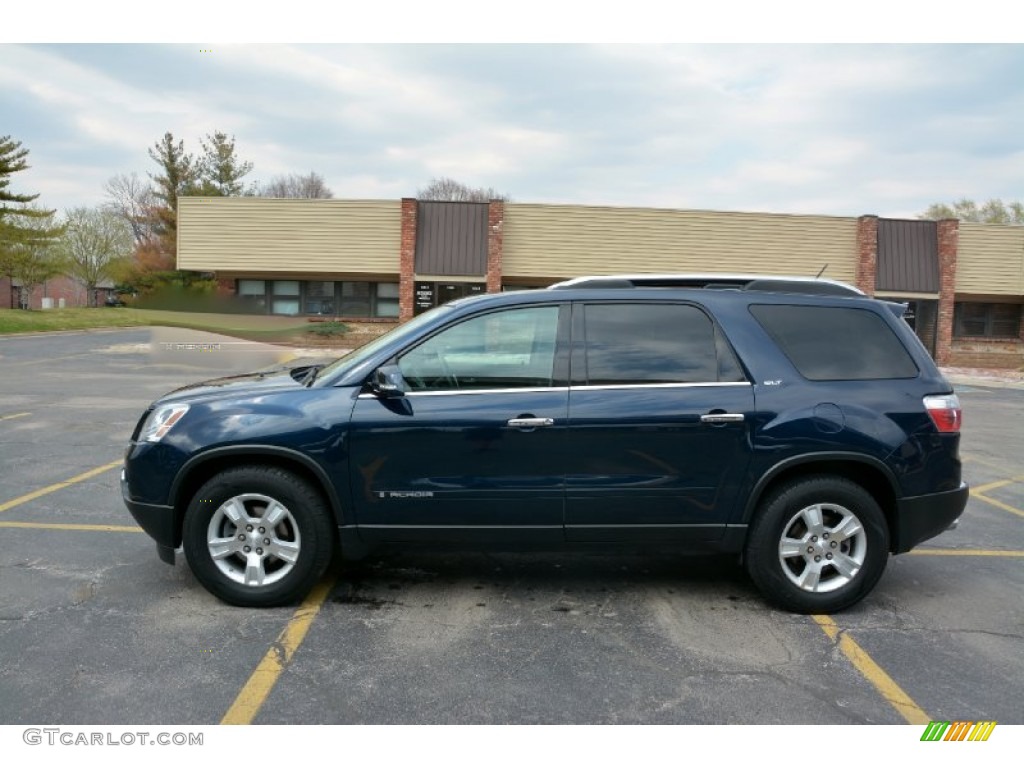 2007 Acadia SLT AWD - Deep Blue Metallic / Titanium photo #1