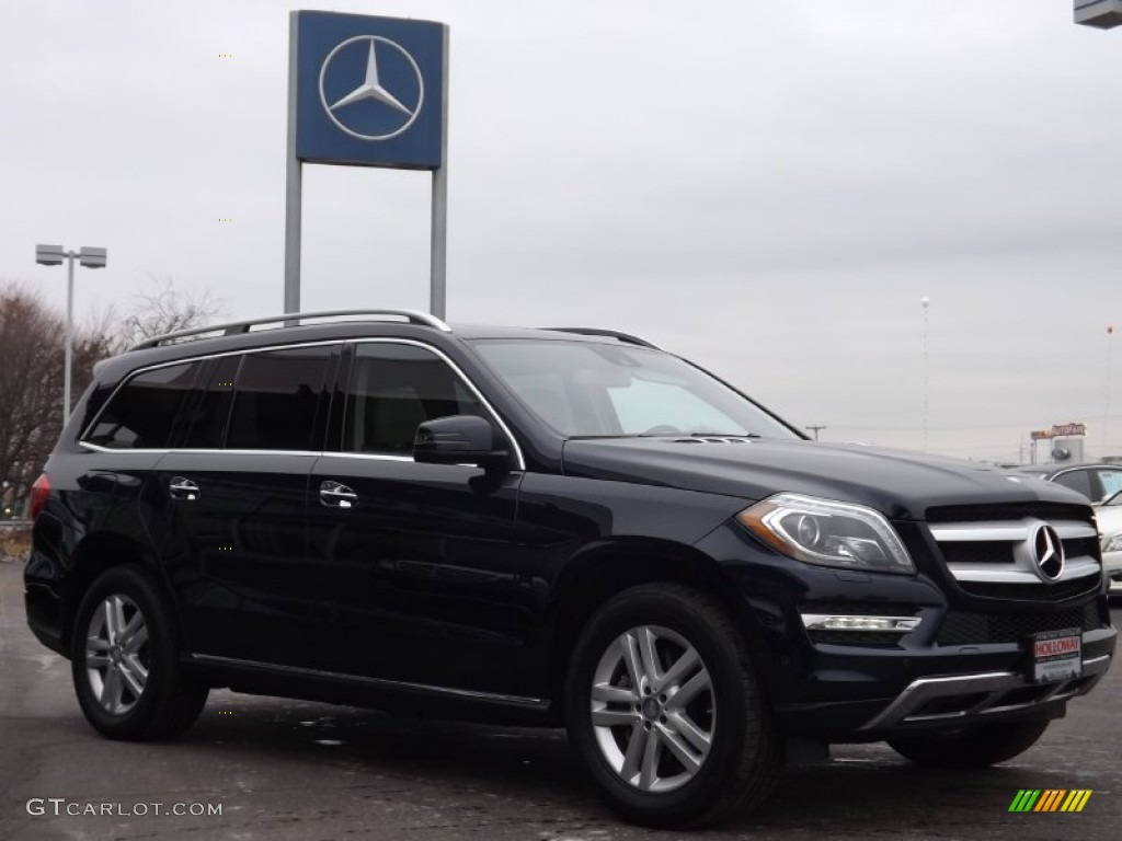 2014 GL 450 4Matic - Lunar Blue Metallic / Almond Beige photo #2