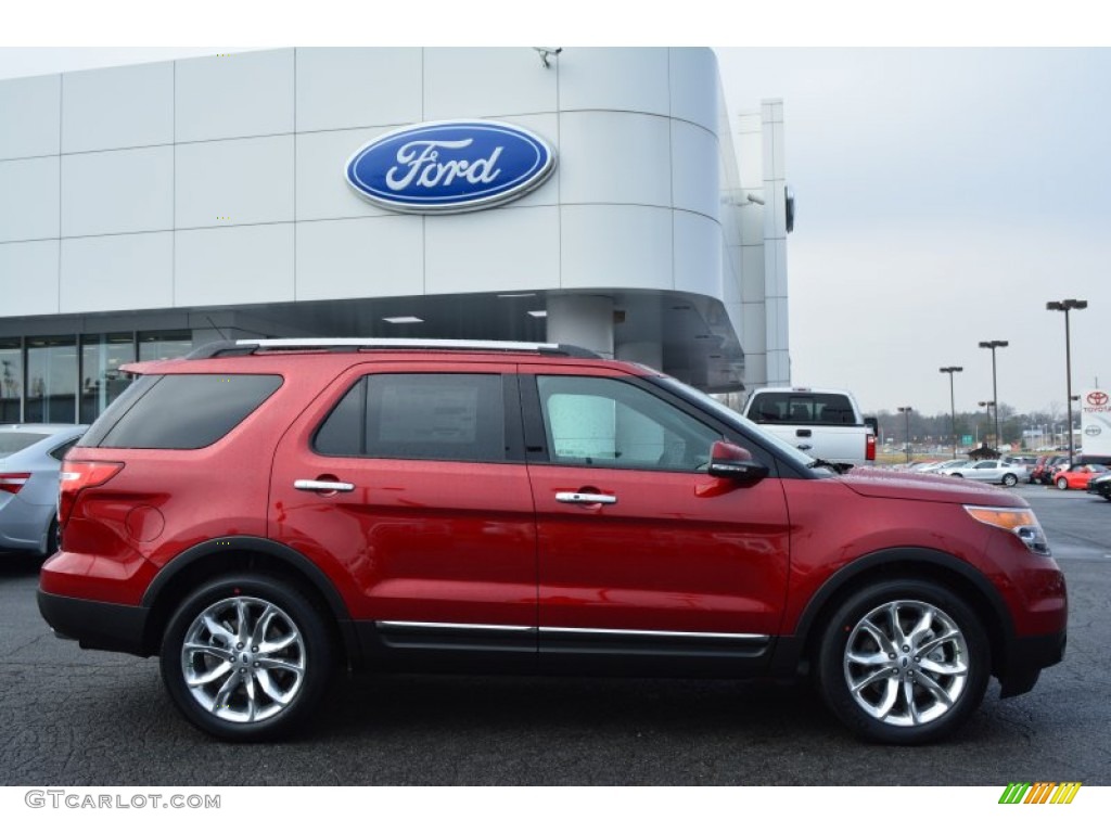 2015 Explorer Limited - Ruby Red / Charcoal Black photo #2