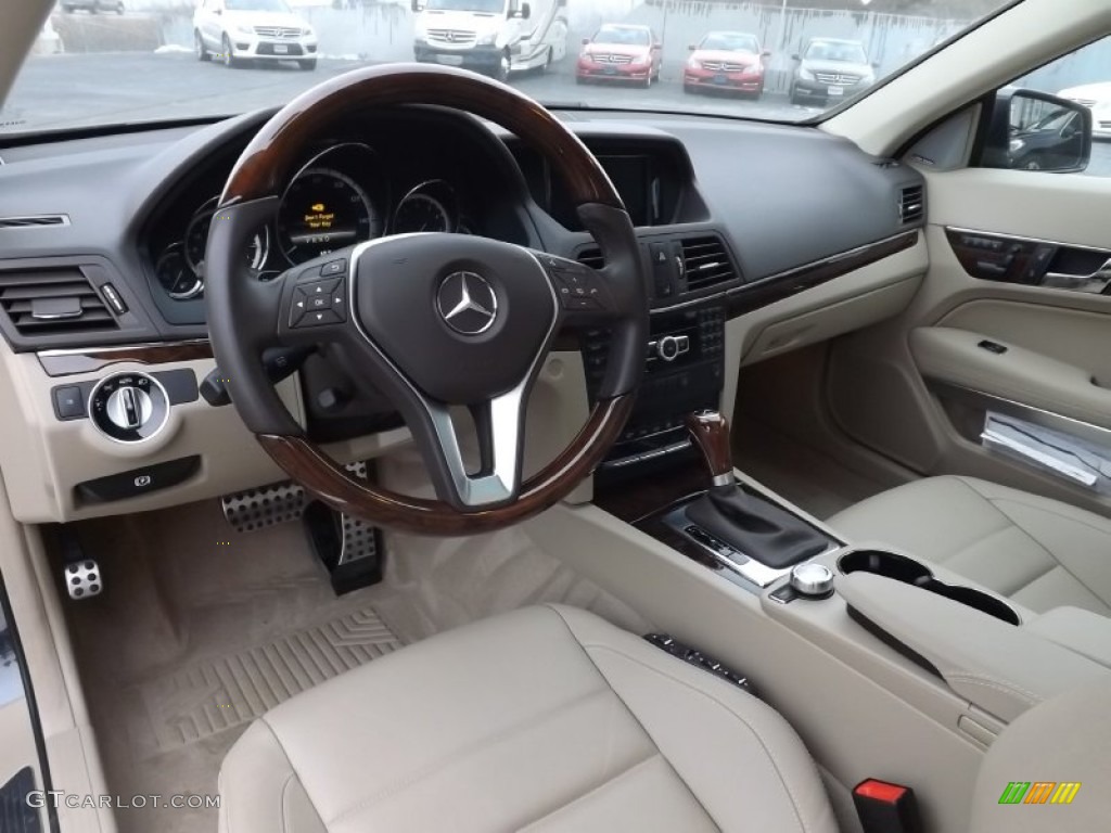 Almond/Mocha Interior 2013 Mercedes-Benz E 350 4Matic Coupe Photo #99962184