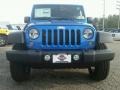 2015 Hydro Blue Pearl Jeep Wrangler Unlimited Sport S 4x4  photo #2