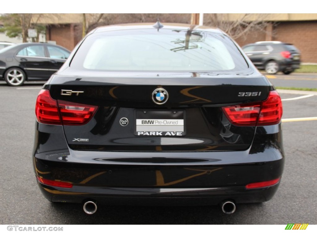2014 3 Series 335i xDrive Gran Turismo - Black Sapphire Metallic / Venetian Beige photo #4