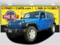 Hydro Blue Pearl 2015 Jeep Wrangler Unlimited Sport S 4x4