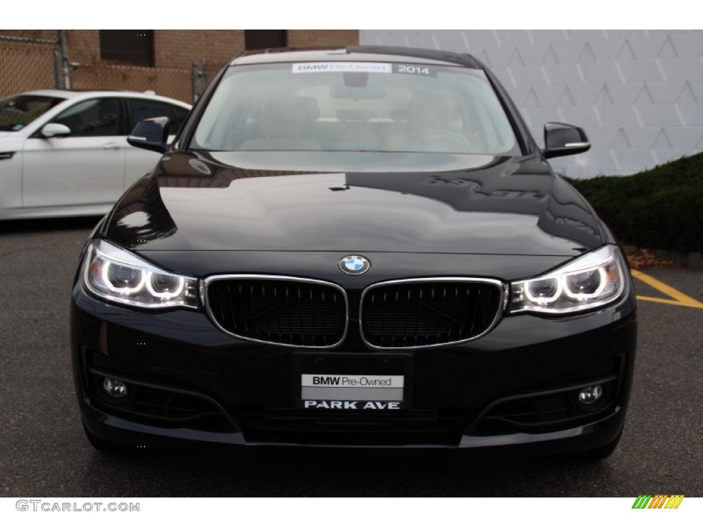 2014 3 Series 335i xDrive Gran Turismo - Black Sapphire Metallic / Venetian Beige photo #8